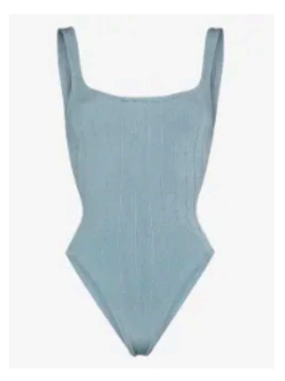 HUNZA G - Nile Square Neck Swimsuit - Blue